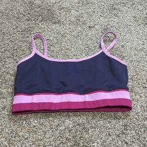 IVL Collective Color Block Sports Bra Purple Pink 10